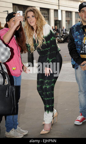 Ella Henderson at the BBC Radio 1 studios Featuring: Ella Henderson Where: London, United Kingdom When: 22 Sep 2014 Stock Photo