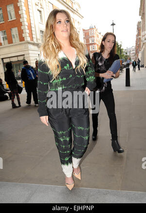 Ella Henderson at the BBC Radio 1 studios Featuring: Ella Henderson Where: London, United Kingdom When: 22 Sep 2014 Stock Photo