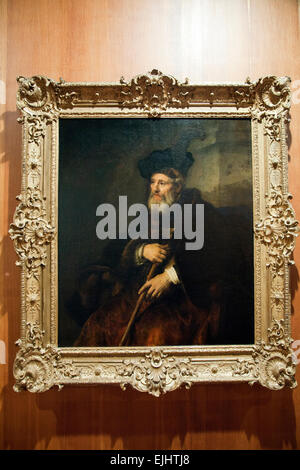 Rembrandt - Portrait of an Old Man in Red (detail) - WGA19184 Stock ...