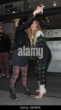 Ella Henderson leaving the BBC Radio 1 studios Featuring: Ella Henderson Where: London, United Kingdom When: 22 Sep 2014 Stock Photo