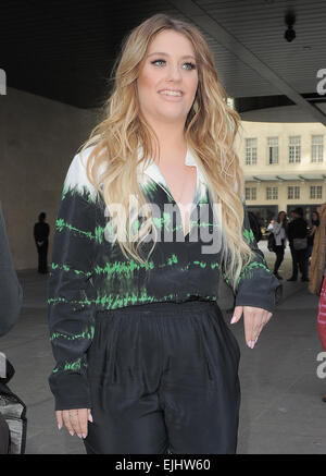 Ella Henderson leaving the BBC Radio 1 studios Featuring: Ella Henderson Where: London, United Kingdom When: 22 Sep 2014 Stock Photo