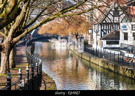 The River Witham, Lincoln, England, UK Stock Photo