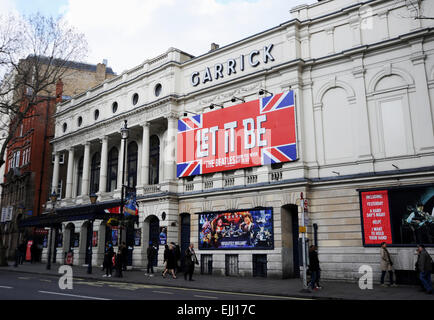 London England UK -  The Garrick Theatre where Let it Be musical is showing Stock Photo