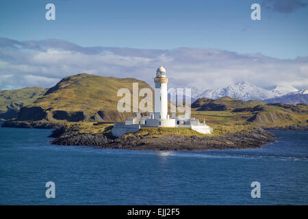 lismore light with mountains of ben cruachan range Stock Photo