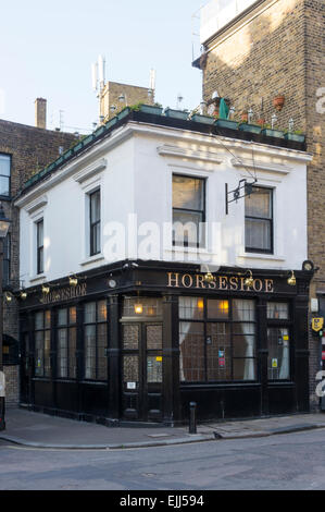 The Horseshoe pub public house bar, Clerkenwell Close, London, UK Stock ...