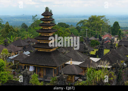 Mother Temple of Besakih, the most important, largest and holiest temple of Hindu religion in Bali, Indonesia Stock Photo