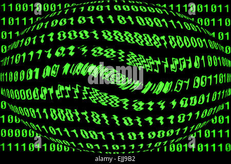 binary code with data encryption concept Stock Photo