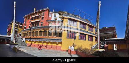 Picturesque view of the Thiksey monastery complex in Ladakh, India Stock Photo