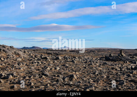 Iceland Tundra in summer Stock Photo