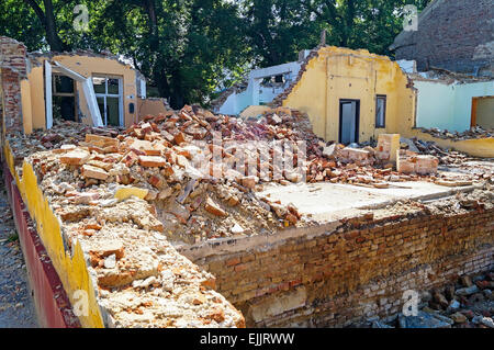 Demolished old building Stock Photo
