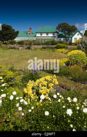 Falklands, Port Stanley, Government House home to Governor of Falkand Islands Stock Photo