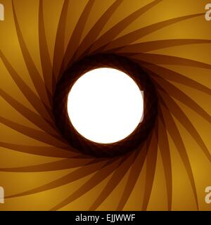 Vector illustration of the aperture -  exposure diaphragm Stock Vector
