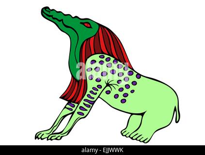 Egyptian demon - Bone Eater - vector Stock Vector