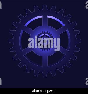 Vector illustration of the gear - cog wheel Stock Vector