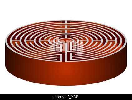 vector illustration of the maze - labyrinth Stock Vector