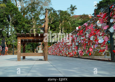 Love Lock - Penang Hill #walkingaround Tote Bag by Ciel Blu - Mobile Prints