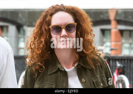 Rebekah Brooks,former editor of the News of the World, arrives at the Old Bailey for the phone hacking trial Stock Photo