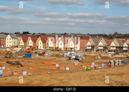 New House Building Development Nightingale Gardens  Stanway Colchester Essex UK Stock Photo