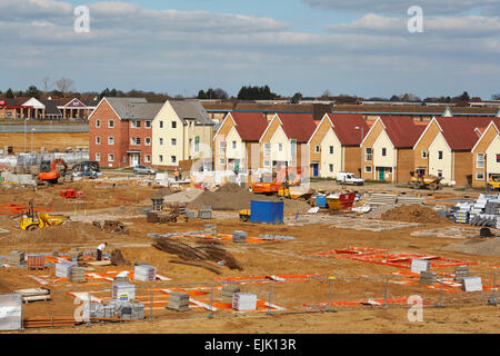 New House Building Development Nightingale Gardens  Stanway Colchester Essex UK Stock Photo