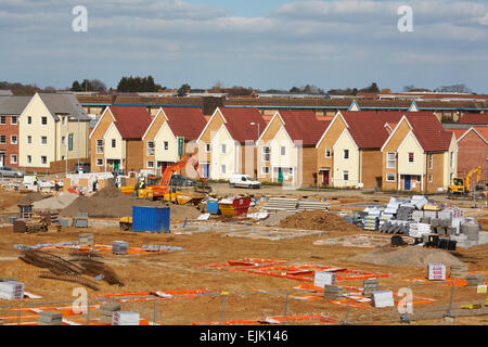 New House Building Development Nightingale Gardens  Stanway Colchester Essex UK Stock Photo