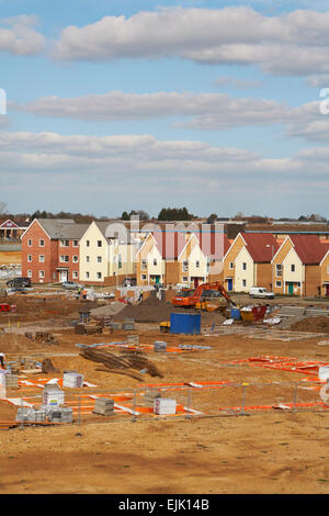 New House Building Development Nightingale Gardens  Stanway Colchester Essex UK Stock Photo