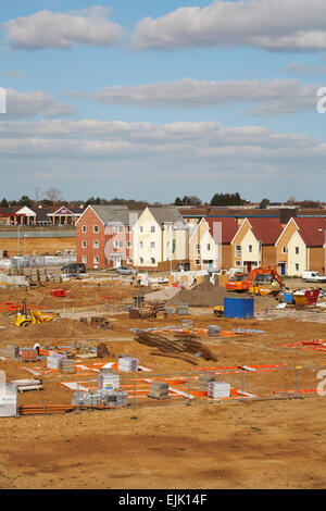 New House Building Development Nightingale Gardens  Stanway Colchester Essex UK Stock Photo