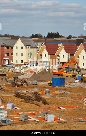 New House Building Development Nightingale Gardens  Stanway Colchester Essex UK Stock Photo