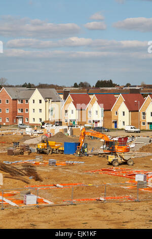 New House Building Development Nightingale Gardens  Stanway Colchester Essex UK Stock Photo