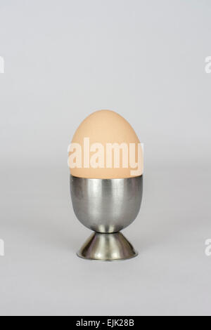 Boiled egg in a egg cup a delicious healthy breakfast Stock Photo