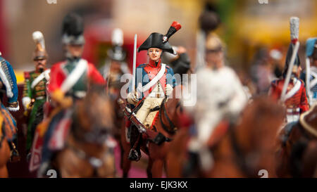 Islington, London, UK, 28 March 2015.  Collectors and fans flock to the London Toy Soldier Show, the largest toy soldier show in Europe.  Held at the Business Design Centre, this is a must-attend show for traders, collectors and figure-painters alike.  On display are a diverse range of products from major manufacturers to cottage industries.   Credit:  Stephen Chung / Alamy Live News Stock Photo