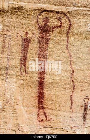 Buckhorn Wash Pictographs - San Rafael Swell - Utah Stock Photo