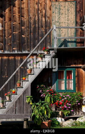 Altes Haus in Bräuhof, Grundlsee, Salzkammergut, Austria Stock Photo