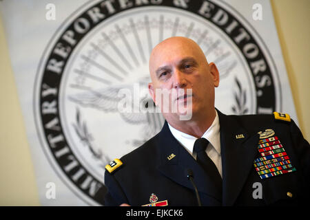 U.S. Army Chief of Staff Gen. Raymond T. Odierno gives the keynote address at the 10th Annual Conference of Military Reporters and Editors Association Oct. 19, 2012 in Washington, D.C.  Staff Sgt. Teddy Wade Stock Photo