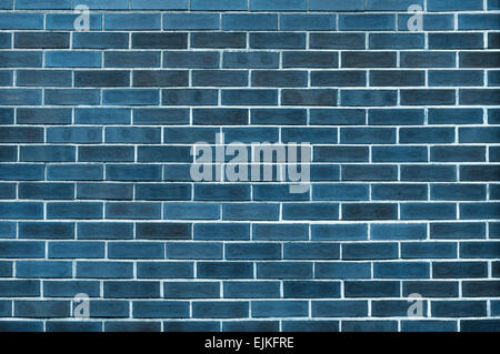 Blue Brick wall background and texture Stock Photo