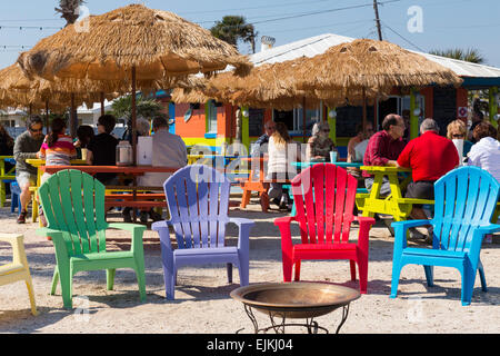 Beachside Dining in Ormond Beach, Florida, USA Stock Photo