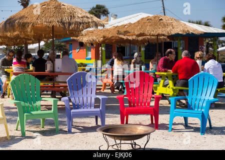 Beachside Dining in Ormond Beach, Florida, USA Stock Photo