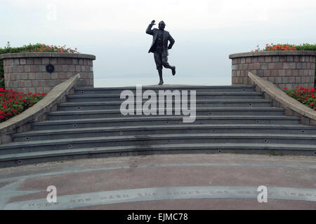 eric morcambe statue morcambe Lancashire Stock Photo