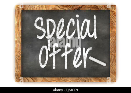 A Colourful 3d Rendered Blackboard Illustration Showing 'Special Offer' Stock Photo