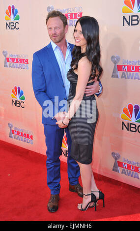 Los Angeles, California, USA. 29th Mar, 2015. Ian Ziering, Erin Kristine Ludwig attending The 2015 iHeartRadio Music Awards held at the Shrine Auditorium in Los Angeles, California on March 29, 2015. 2015 © D. Long/Globe Photos/ZUMA Wire/Alamy Live News Credit:  ZUMA Press, Inc./Alamy Live News Stock Photo