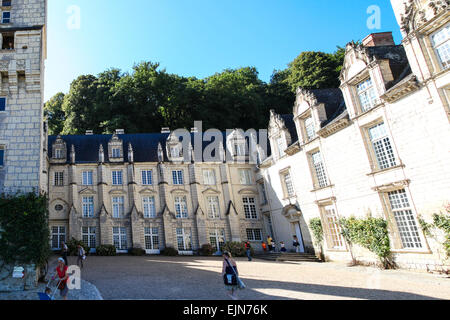 Chateau d'usse Indre-et-Loire department, France. The castle which was said to have inspired the author of Sleeping Beauty. Stock Photo