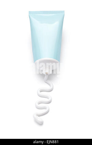 close up of a toothpaste or beauty cream tube on white background Stock ...