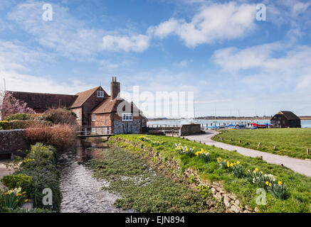 Bosham Harbour, West Sussex, England, UK, On a bright and sunny spring morning. Stock Photo