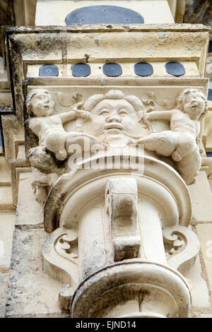 Architectural detail of Chateau de Chambord, Loire Valley, France Stock Photo