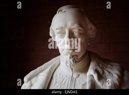 Statue of Benjamin Disraeli - Former British Prime Minister Stock Photo
