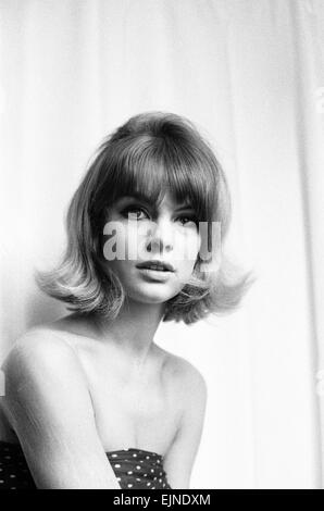 Jean Shrimpton, model, 28th March 1963. Stock Photo