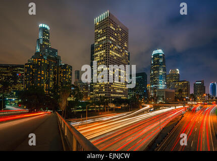 Los Angeles at night Stock Photo