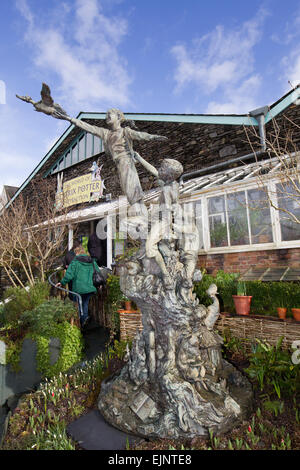 The World of Beatrix Potter attraction The bronze statue unveiled in 2006 by Renee Zellweger Stock Photo