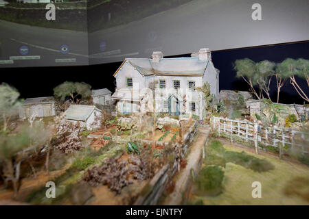 The World of Beatrix Potter attraction model of Hill Top where Mrs Potter lived in Far Sawry Stock Photo