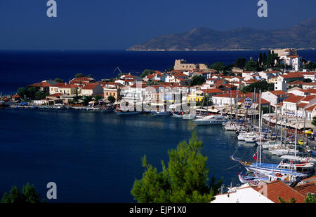 Greece, Northeastern Aegean Islands, Samos island, Pythagorion, port Stock Photo