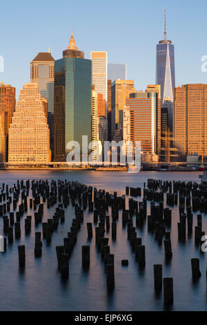 USA, New York City, Downtown Manhattan Financial district, One World Trade Center (Freedom Tower) Stock Photo